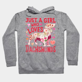 Just A Girl Who Loves Dachshunds Hoodie